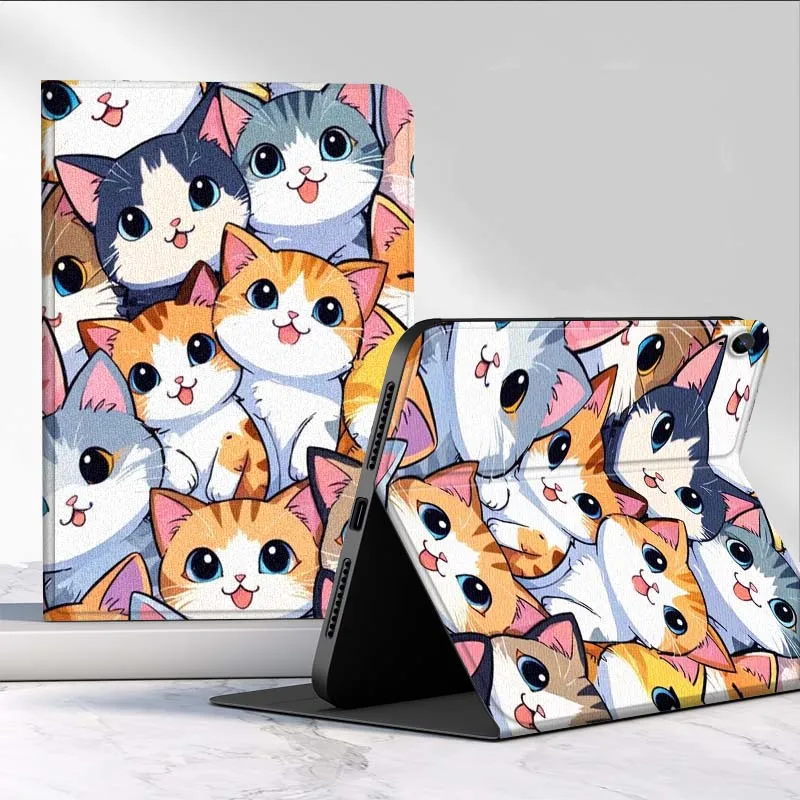 

Flower Cat Dog Cartoon For Samsung Galaxy Tab A7 A A8 A9 A11 S6 S11 10.1 10.4 10.5 Inch Lite PLus Tablet Case