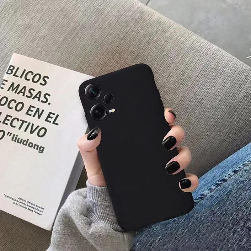 Flüssige Silikonhülle für Xiaomi Redmi Note 12 Pro Plus Note 12 Pro + Linsenschutz, stoßfeste Abdeckung für Poco X5 Pro 5G Hüllen – Detail 5