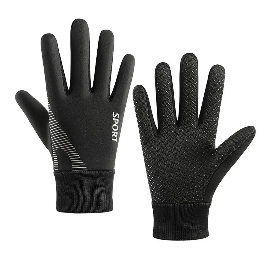 Guantes de invierno cálidos para pantalla táctil para niños, resistentes al agua, forro de felpa grueso, equipo deportivo Ideal para clima e Invierno