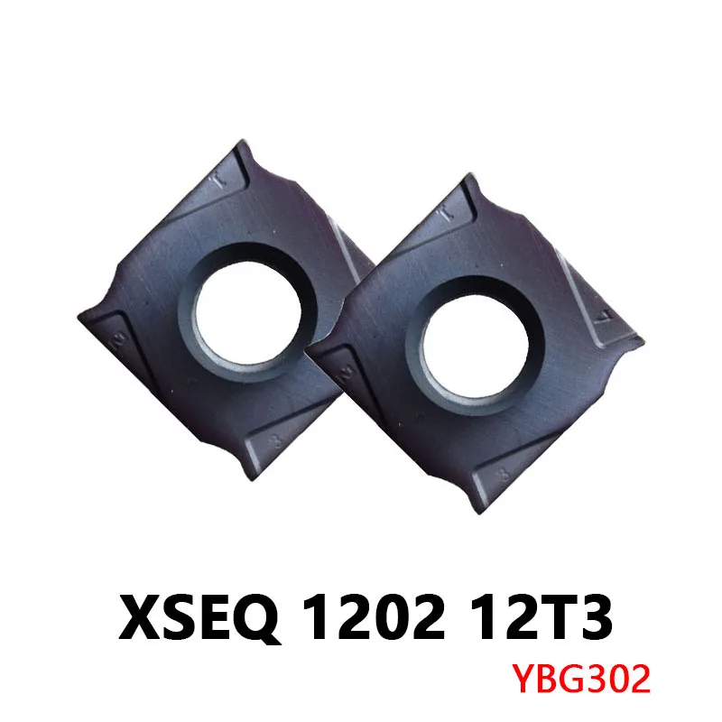 

XSEQ12T3 XSEQ1202 CNC Milling Tool Carbide Inserts YBG302 For Steel And Stainless XSEQ 12T3 1202 Lathe Metal Machine Tool