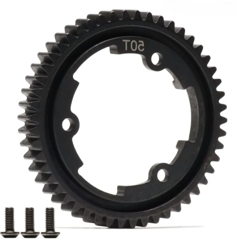 

Traxxas Metal hardened 50T large tooth main gear for 1/10 1/7 1/5 RC Car 6449X-Maxx E-REVO 2.0 Upgrade Accessories