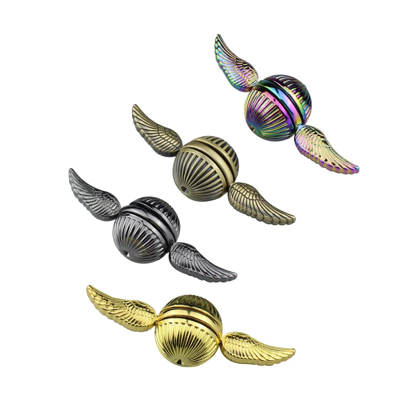 Spinner antiestrés de Snitch dorada, juguete de dedo dinámico que cambia, giroscopio, ansiedad, alivio del TDAH