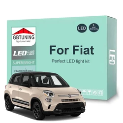 Car LED Interior Light Bulb Kit For Fiat Bravo 500 500L 500X Punto Linea Panda Croma Tipo Qubo Fiorino Doblo Idea Talento Toro