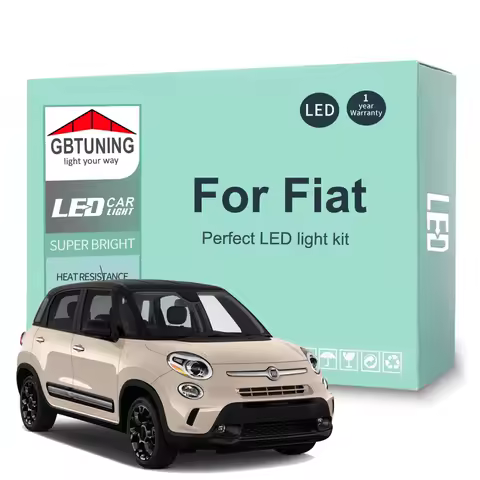 Car LED Interior Light Bulb Kit For Fiat Bravo 500 500L 500X Punto Linea Panda Croma Tipo Qubo Fiorino Doblo Idea Talento Toro