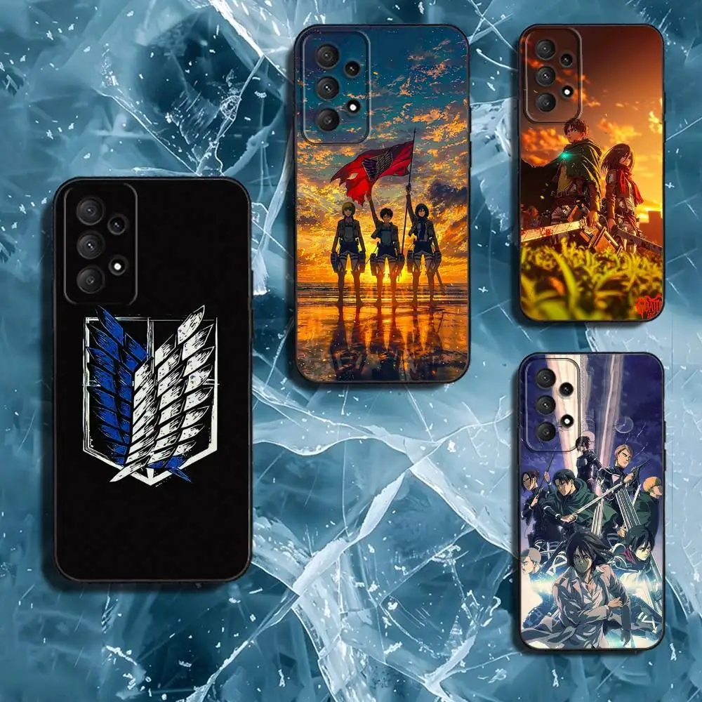 

A-Attack on T-Titan M-Mikasa-a Phone Case For Samsung Galaxy A13,A21s,A22,A31,A32,A52,A53,A71,A80,Soft Black Shell