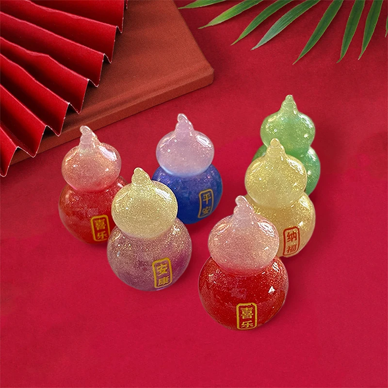 Creative Miniature Landscape Gourd Peace Joy And Wealth Resin Accessories DIY Pendant Car Ornament Jewelry