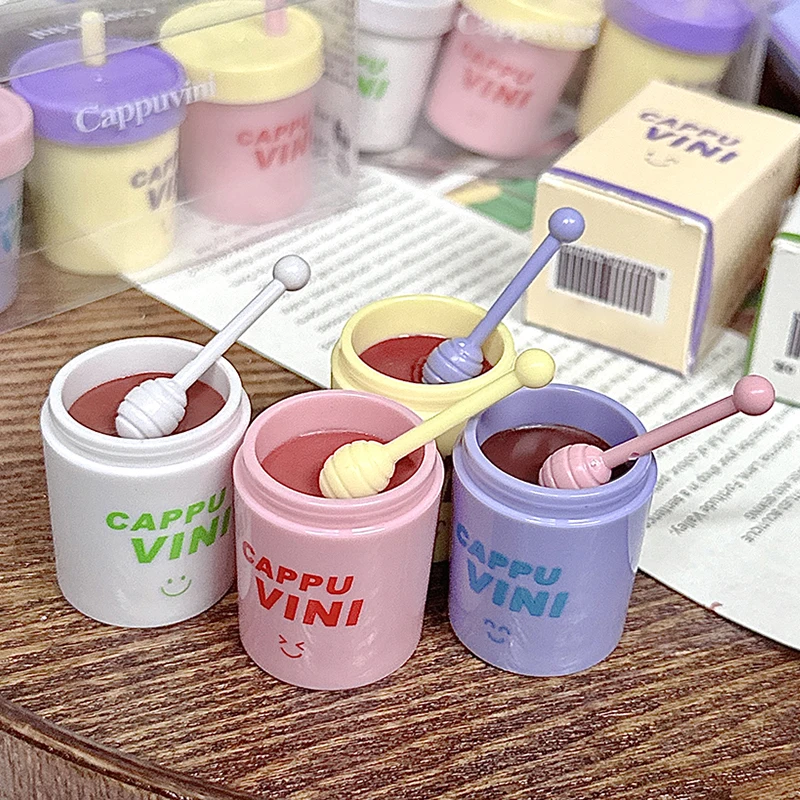 Taza de té de leche para mujer, lápiz labial asequible, labios sólidos, miel, otoño e invierno, hidratante, frijol liso, color arena, estudiante