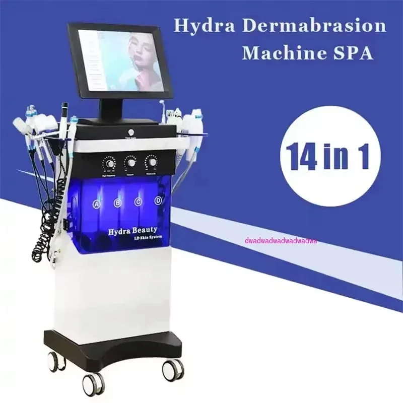 

14 in 1 Women Aesthetic Beauty Equipment Bubble Oxygenation Ultrasonic Scrubber Hydrodermabrasion Hydro Facial Machine