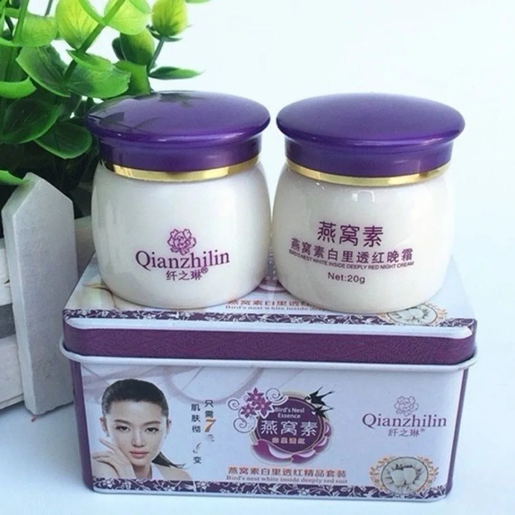 Xianzhilin Bird‘s Nest Day & Night Cream Set – 2-in-1 Brightening & Firming Face Moisturizer Duo for Even Radiant Skin