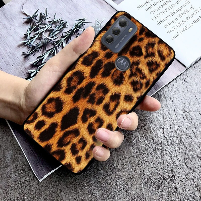 Animal Leopard Cheetah Print Phone Case For Moto G84 G23 G24 G31 G32 G41 G51 G52 G53 G54 G71 G82 G42 G62 G200 G Play G Stylus