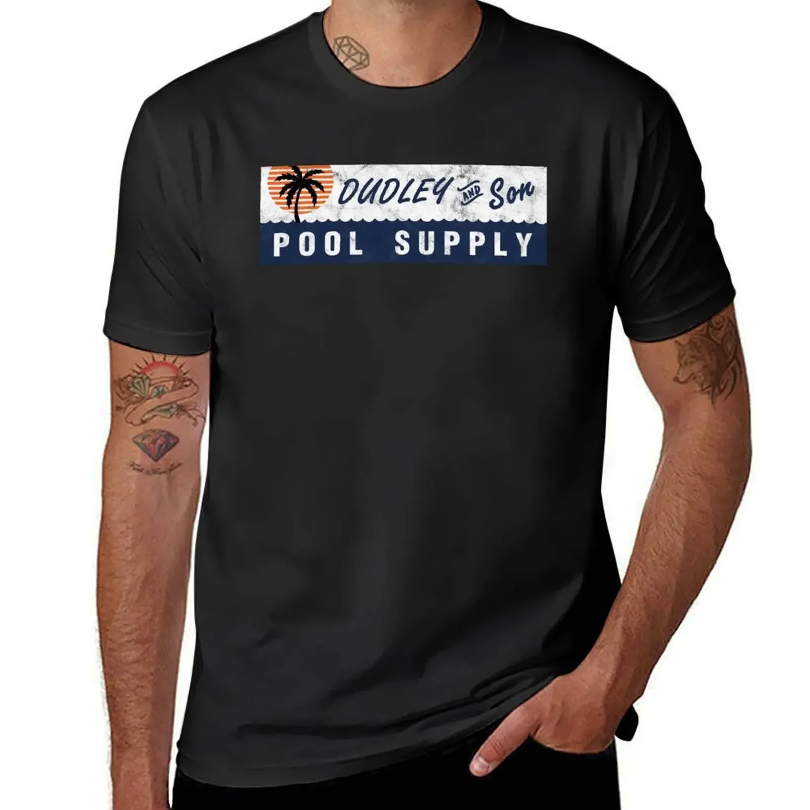 Dudley & Son Pool Supply - Vintage T-Shirt graphics blanks summer top fitted t shirts for men