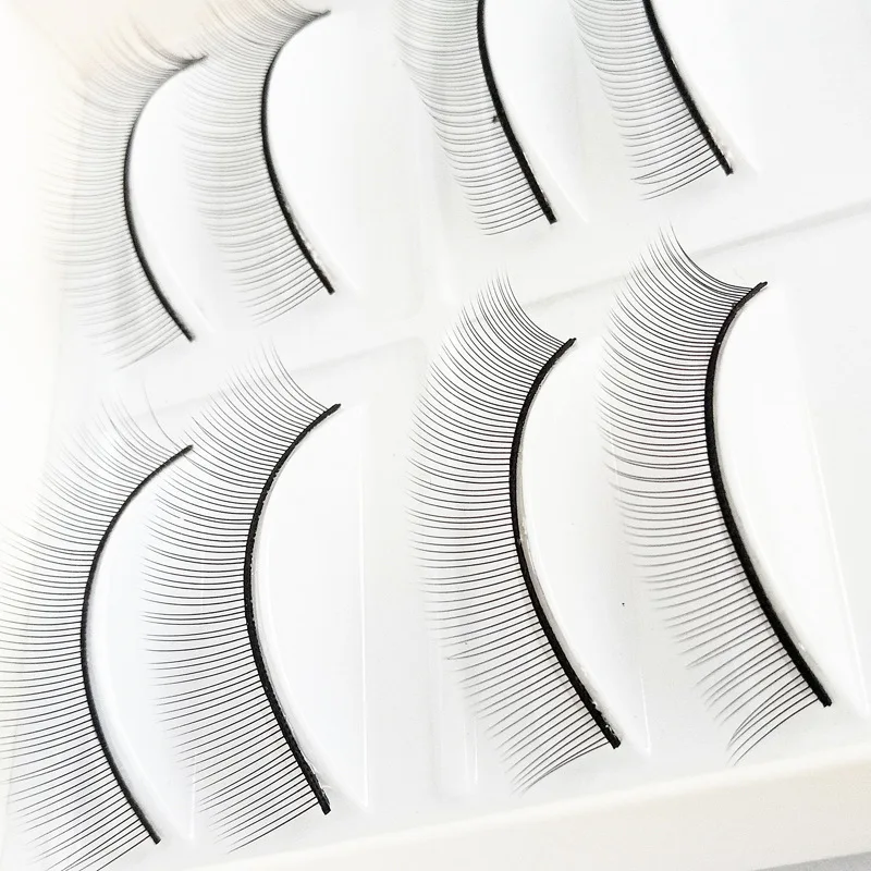 Handmade False Eyelashes for Beginners, Training Lashes, Eye Extension Tools, Practice Lashes, 10 Pairs/Set