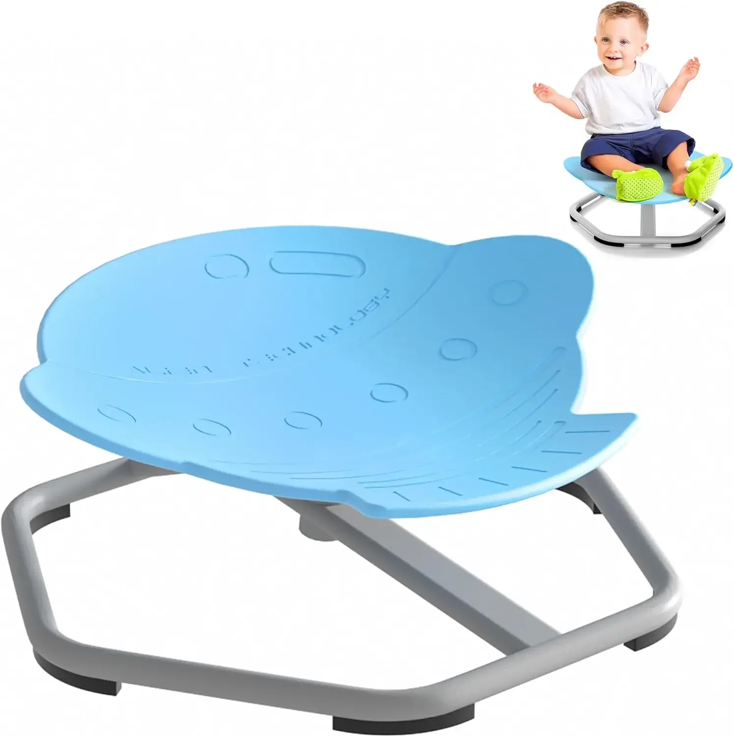 Spinning Chair, Spin Chair for Kids Autism, Non-Slip Kids Swivel Chair, Kids Sensory Chair, Sit and Spin Toy Training Bo