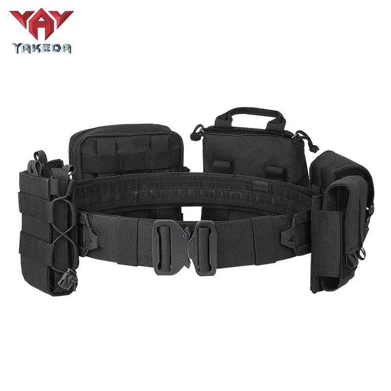 YAKEDA Hunting Waist Bag Multifunctional Eight-piece Set of Wear-resistant Tactical Duty Special Equipment Tactical Waist Bag