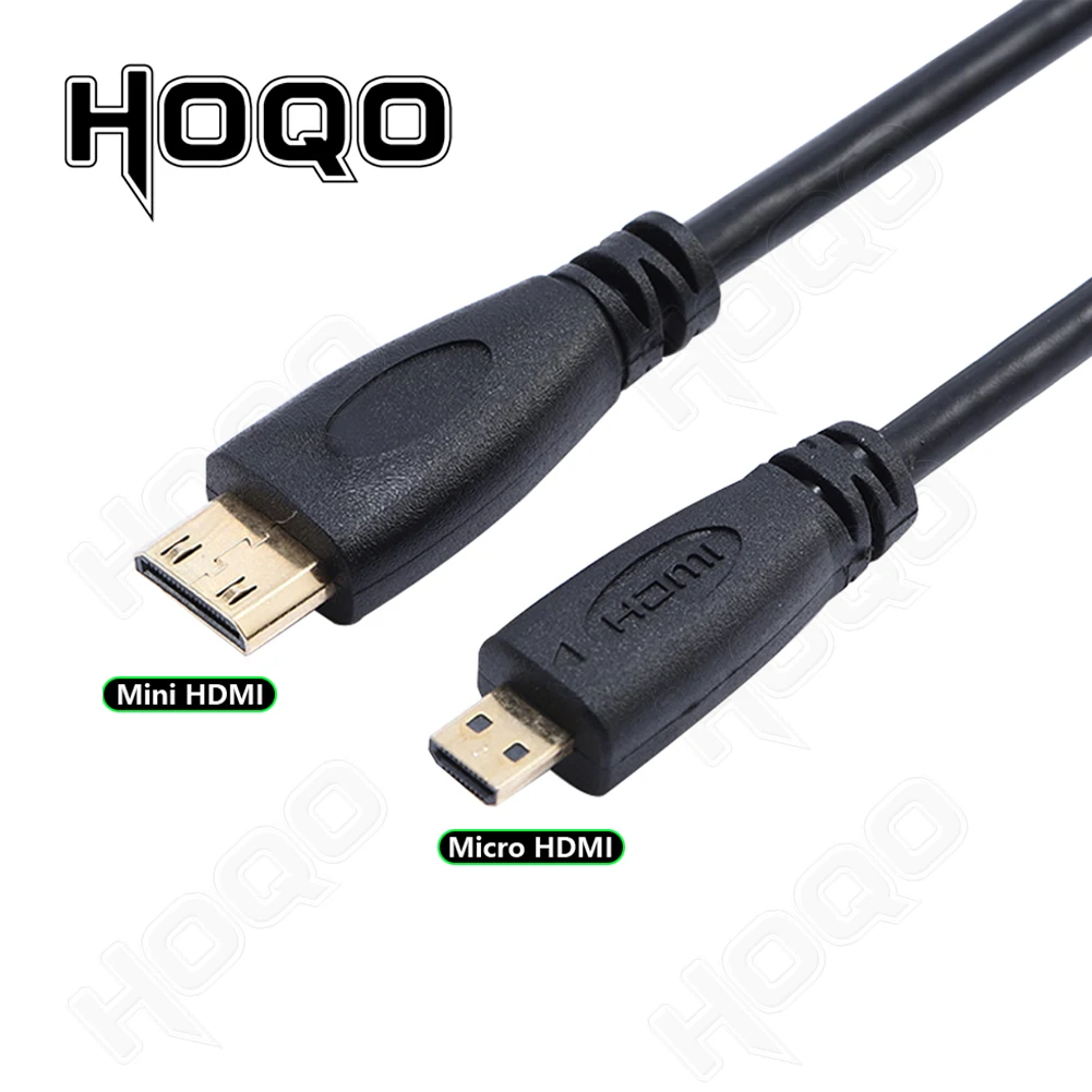 1080p Mini HDMI Male to Micro HDMI Male Cable HD1.4 Type C To D Cord for GoPro Mobile Computer Projector Tablet Connection Cable