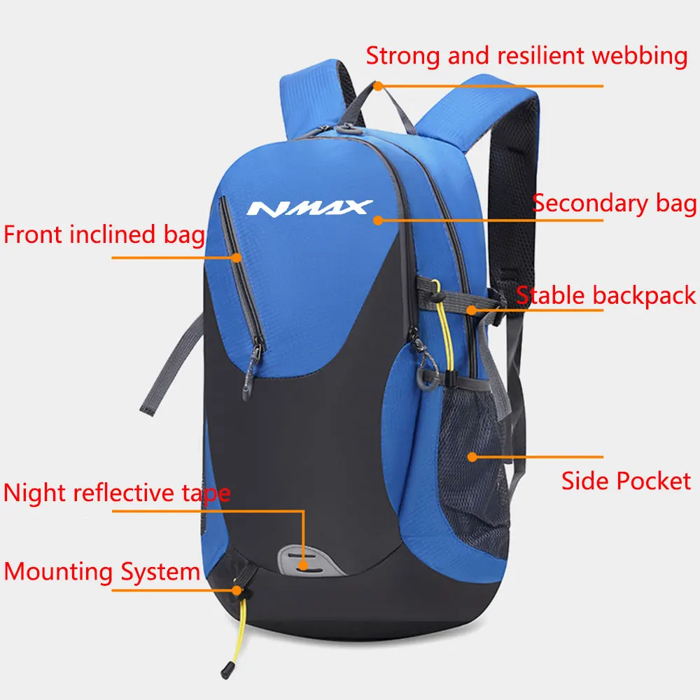 For Yamaha Nmax125 Nmax155 Nmax 125 155 Water-proof High Capacity Cycling Bag Ridding Backpack Scooter Accessories