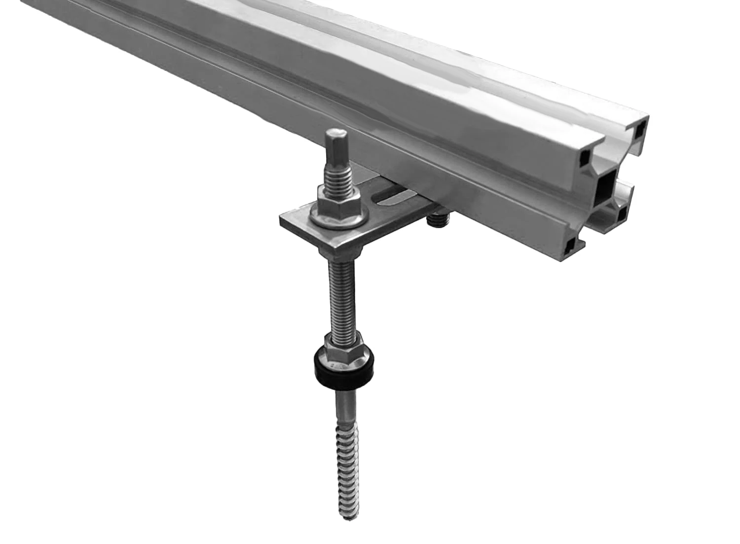 Heavy Duty Stainless Steel Adapter Plate for M10 For Hanger Bolts Perfect for Solar PV Mounting Pack Sizes Available