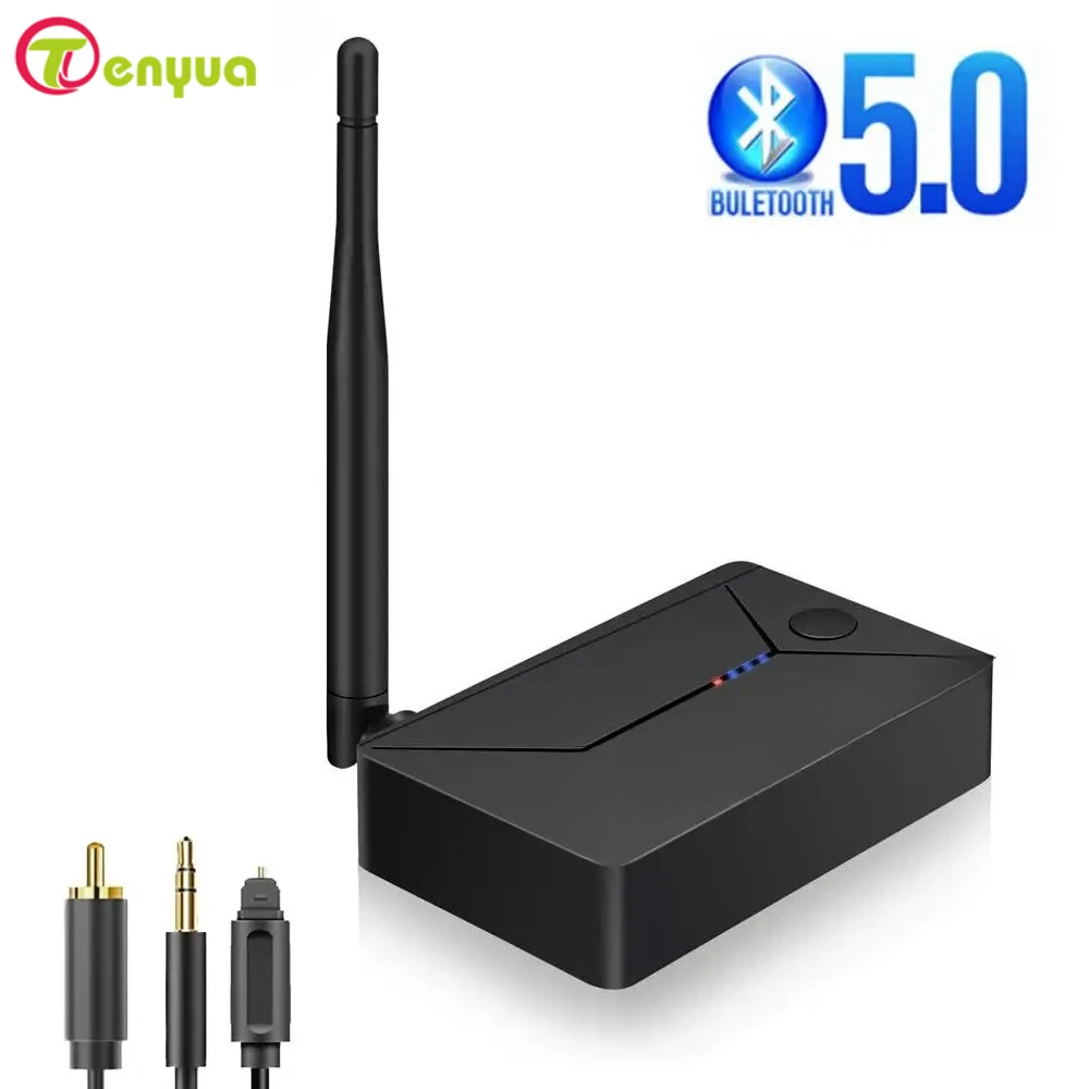 Transmiter audio Bluetooth 5.0, konwerter cyfrowo-analogowy, optyczny SPDIF na 3.5MM, zestaw samochodowy do wzmacniacza głośników.