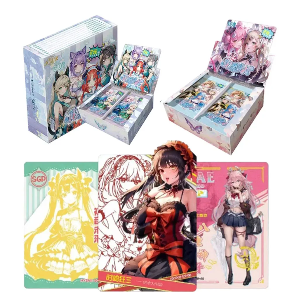 

Goddess Story Card Flower Girl Xunfeng Chapter Cards Girl Cards Ganyu Ram Animation Collection Card Toys Gifts