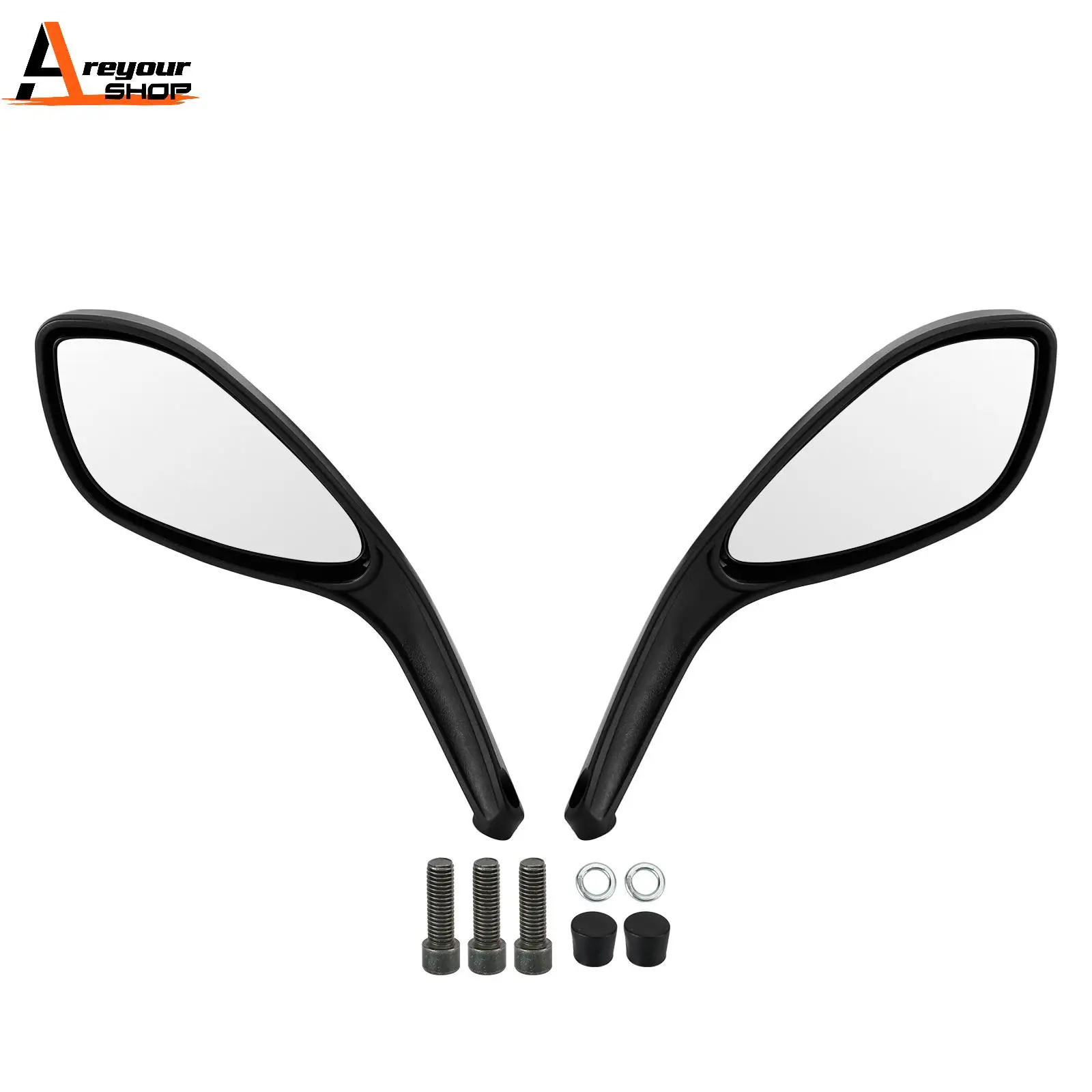 Areyourshop REAR VIEW MIRROR L&R 52340222A 52340232A FOR DUCATI MONSTER 696 796 1100 EVO Motorcycle Parts