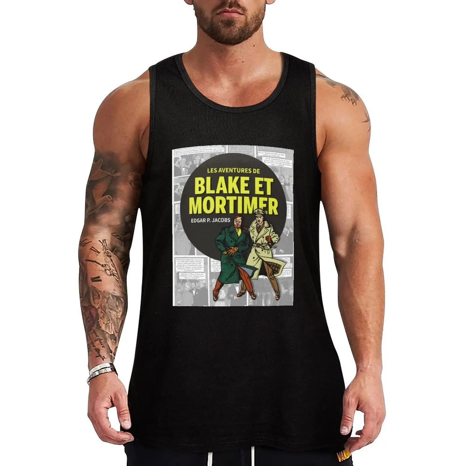 The Adventures of Blake and Mortimer Tank Top Beach Casual Tank Top Loose Fit Sleeveless Summer