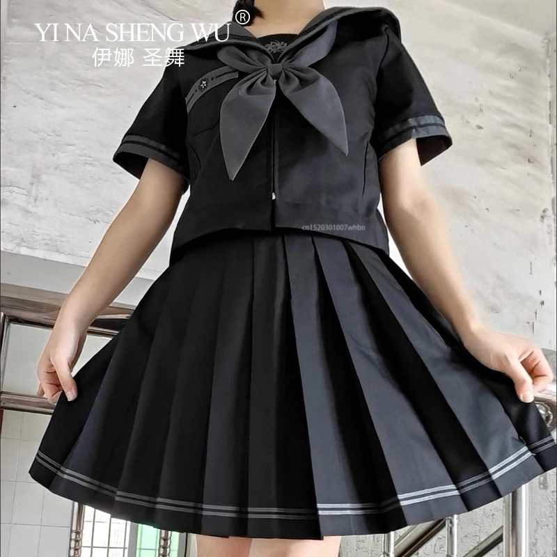 Japanese and Korean Sailor Uniforms Orthodox Jk Uniforms Dark Bad Girl Middle Clothes Autumn and Winter School Outfits Women