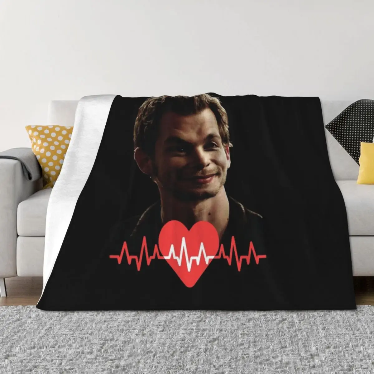 

Klaus Mikaelson Throw Blanket Bed linens Soft Big Sofa Throw Thermal Blankets