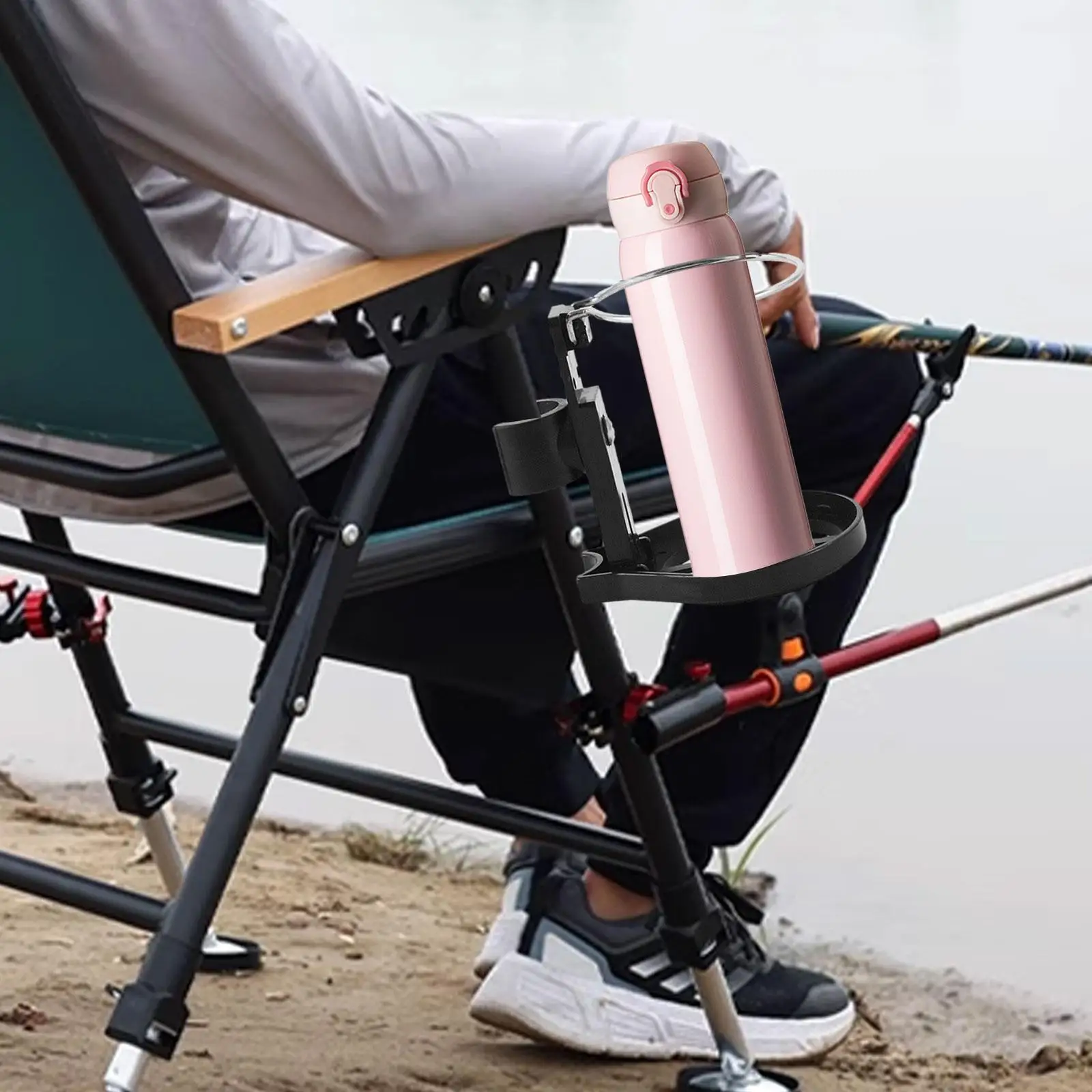 

Подставка для ног, подстаканник, складная подставка для чашек, органайзер, универсальный держатель для напитков, держатель для бутылки с водой для праздника, рыбалки, вечеринки