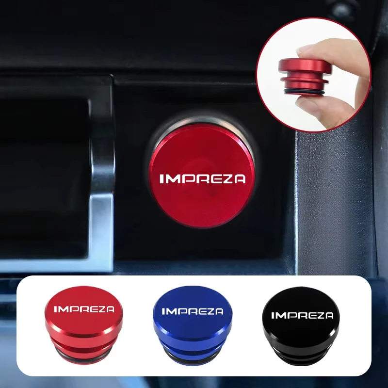 Dustproof Car Cigarette Lighter Cover for Subaru IMPREZA Logo Exiga Legacy Outback WRX Dust Plug Cap Accessories - view 2