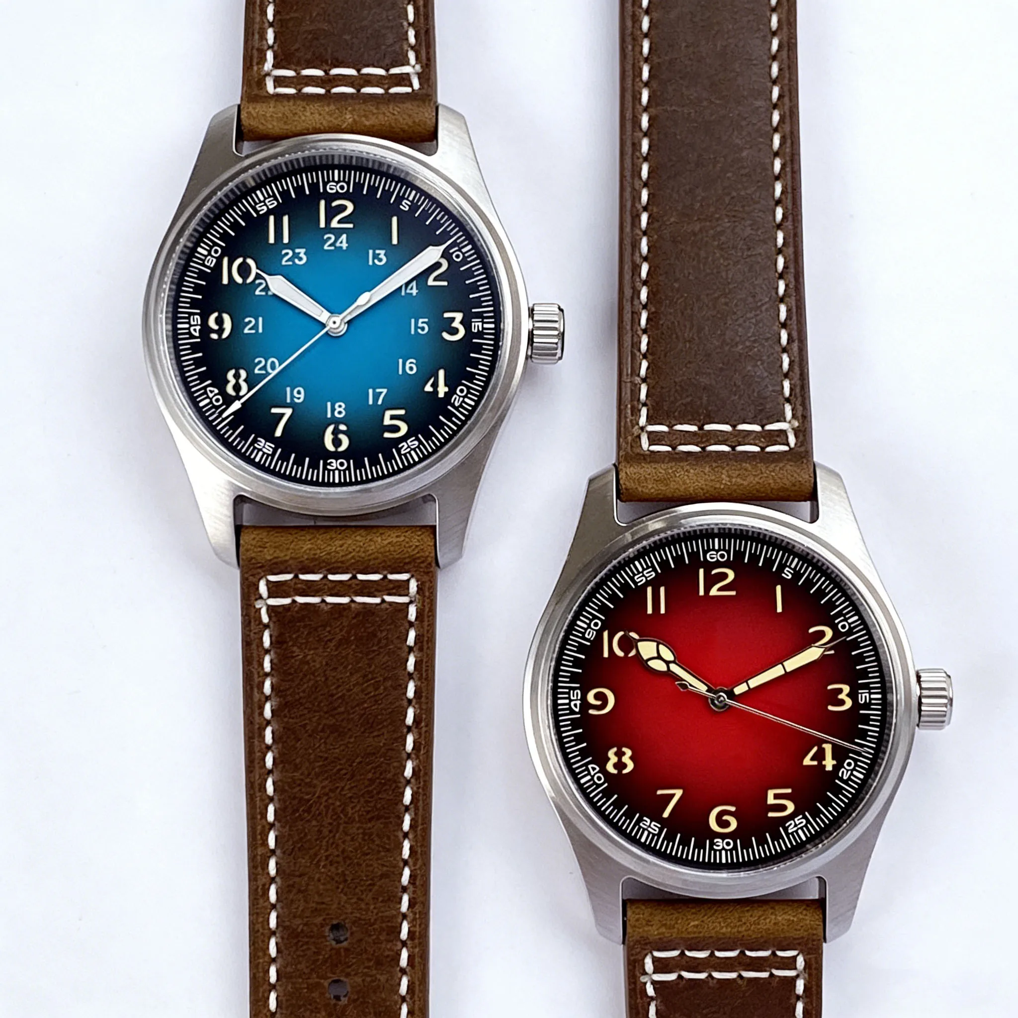 

Мужские часы Tandorio 39 мм, четыре цвета, сапфировое стекло, светящийся циферблат, арабские цифры, автоматический механизм NH35 PT5000