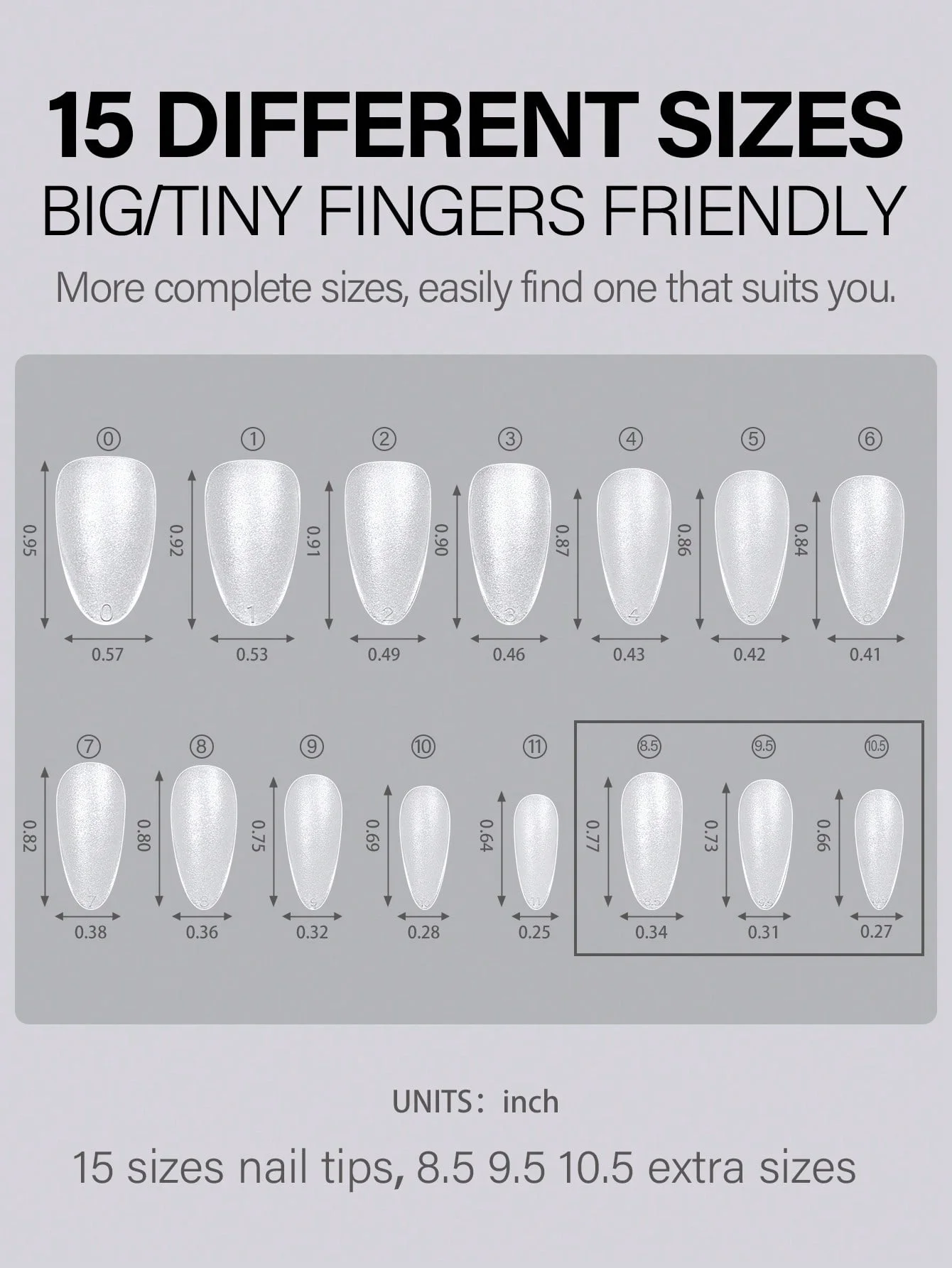 HOTWAY 120 pieces combination full set of false nails, medium short almond and trapezoid, 15 # matte acrylic nail tip, suitable