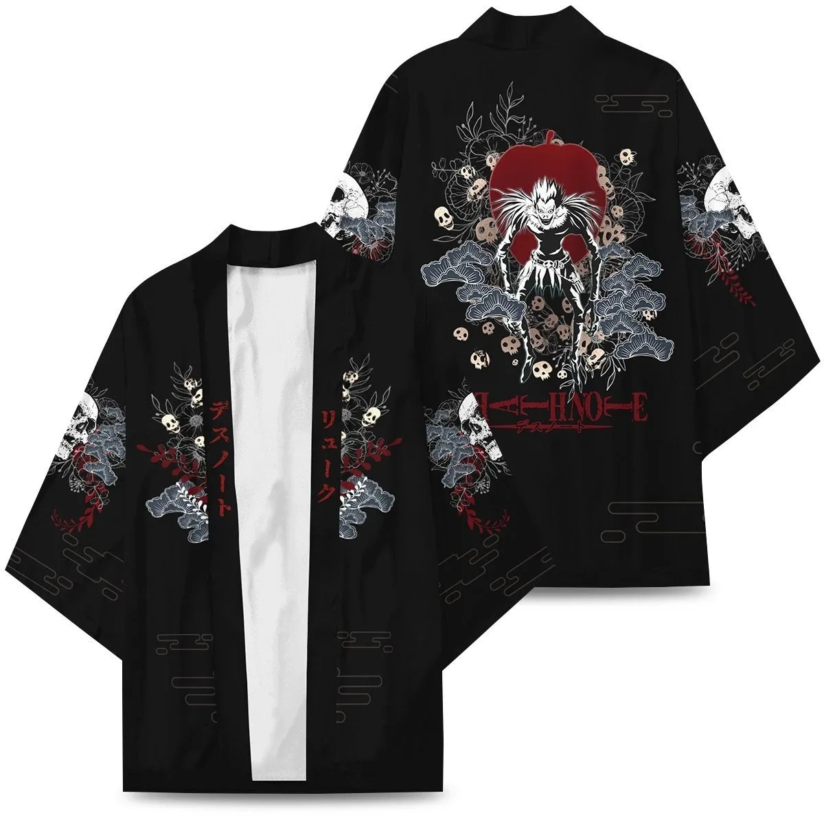 S-L  Yagami Light L·Lawliet MisaMisa Nate River Horror Anime Cosplay Costume Cloak Bathrobe Halloween Jacket Cardigan Kids Gifts