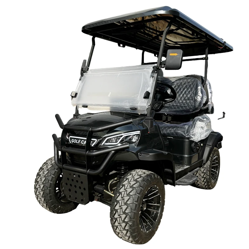 MMC Latest Design Mini High Chassis Golf Car Custom 4 Seater Lithium Battery Electric Golf Cart With Winch