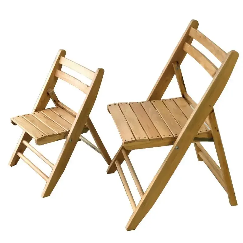 Portable folding chair, solid wood cedar dining chair, outdoor wedding chair