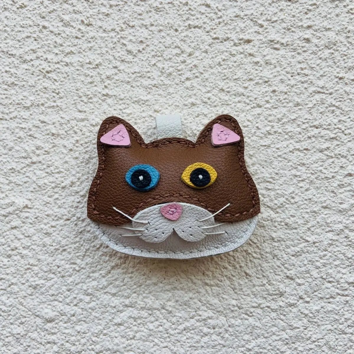 Unique Cute Sheepskin Handmade Ragdoll cat Lucky Cat Car Key Bag Pendant Handbag Crossbody Bag Pendant Girl Birthday Gift Lovely