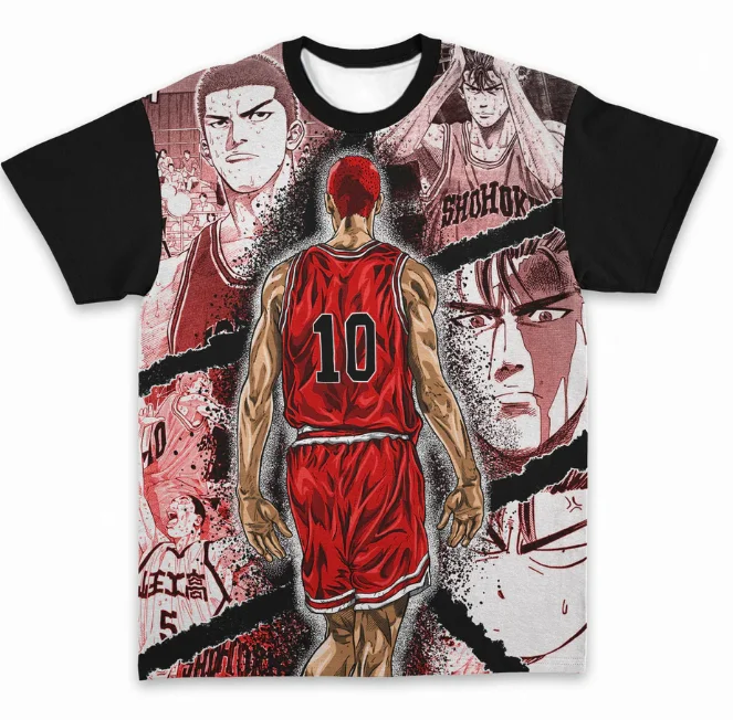 A Must-have for Basketball Fans of All Ages! Slam Dunk Series 3D Printed Adult and Children T-shirts, Shorts Friends