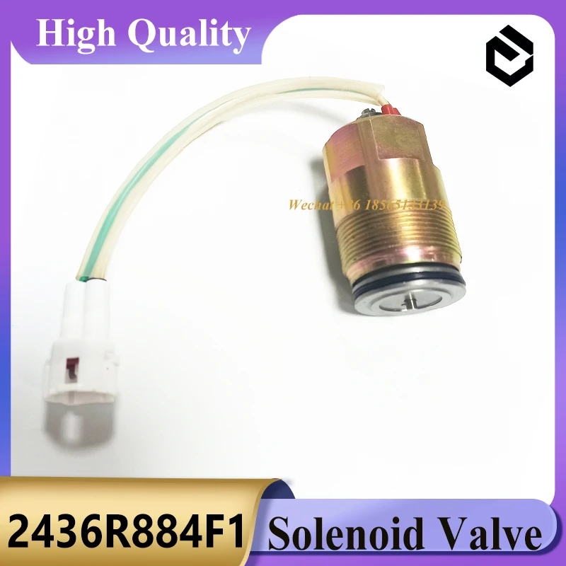 2436R884F1 Hydraulic Pump Solenoid Valve  MC609-7421120 for Kobelco SK200-6 SK220LC SK250LC SK300 Excavator Parts