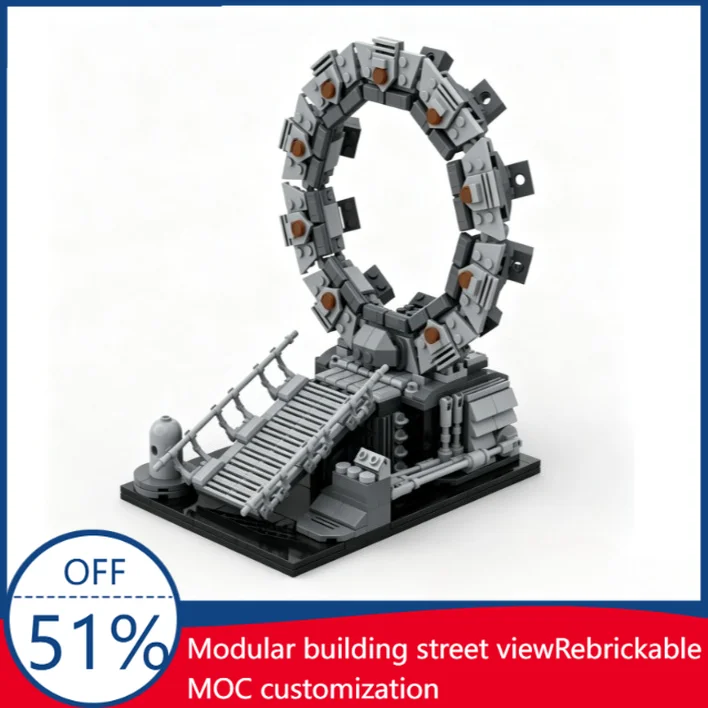 

530PCS Sci Fi Space Portal Gate MOC Building Blocks DIY Assembly Toy Creative Education Model For Kids Birthday Christmas Gift