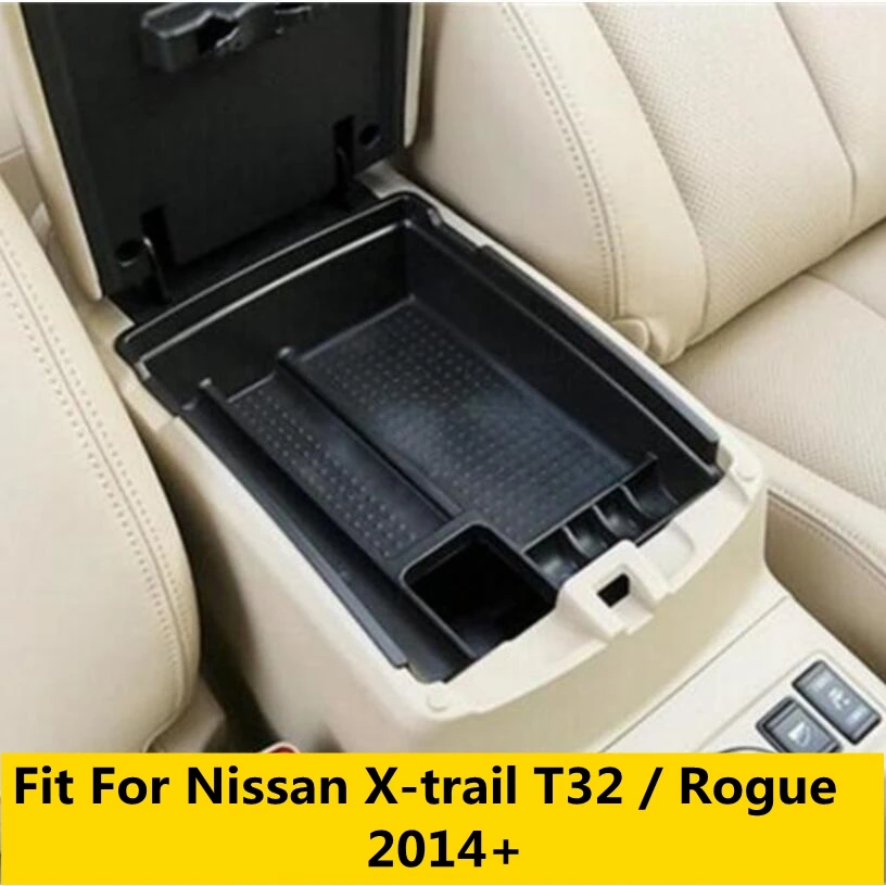 

Armrest Box Secondary Storage Central Console Case Phone Holders Cover For Nissan X-trail T32 / Rogue 2014 - 2020 Accessories