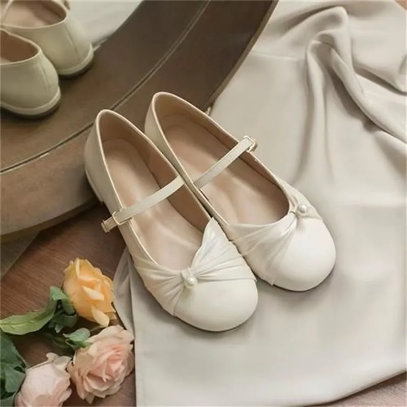 2024 New Ballet Flats Women ShoesMary Jane Shoes Round Toe Women's Shoes  Flats Women Shoes Valentine