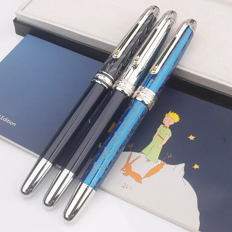 Special Little Prince Rollerball Pen MB 163 Ballpoint Metal Blue Design Not Gel Fountain Pens Set Office Supplies with Number