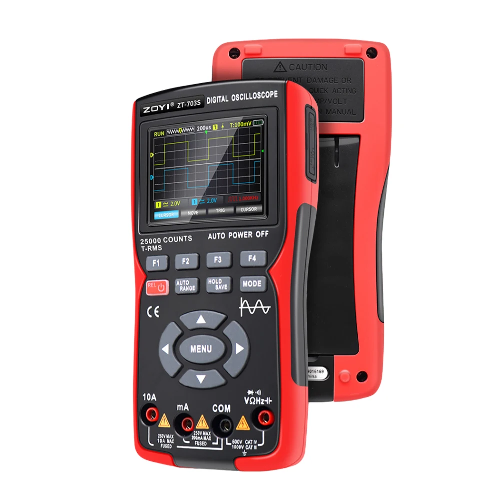 3in1 Digital Multimeter 50MHz Bandwidth 280MS Sampling Rate PC Waveform Data Storage Dual Channel Oscilloscope Signal Generator