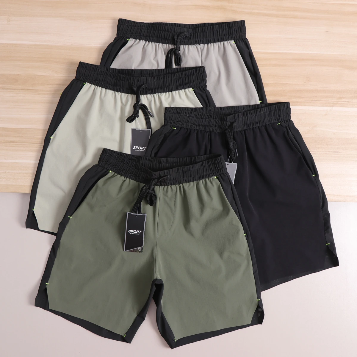 

Men's Running Shorts Breathable Mesh Fabric Quick Dry 3D Tailoring Summer Cool Casual Sports Shorts Straight Leg Nylon Lycra