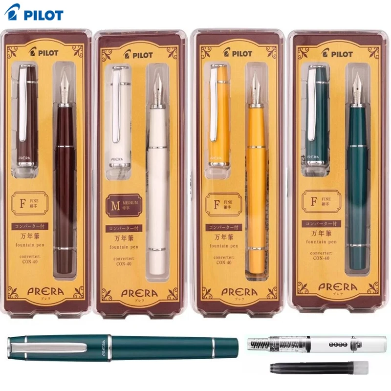 pilot-prepa-fountain-pen-set-limited-editionsteel-nibcartridge-converterportable-school-pen-for-students-calligraphy-writing