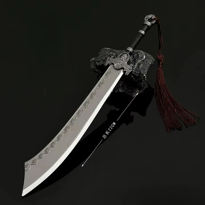 22cm/8.66in Dashing Youth Film Peripherals Figure Jinqianhua Broadsword Toy Sword Model Metal Crafts Ornaments Gifts Collections