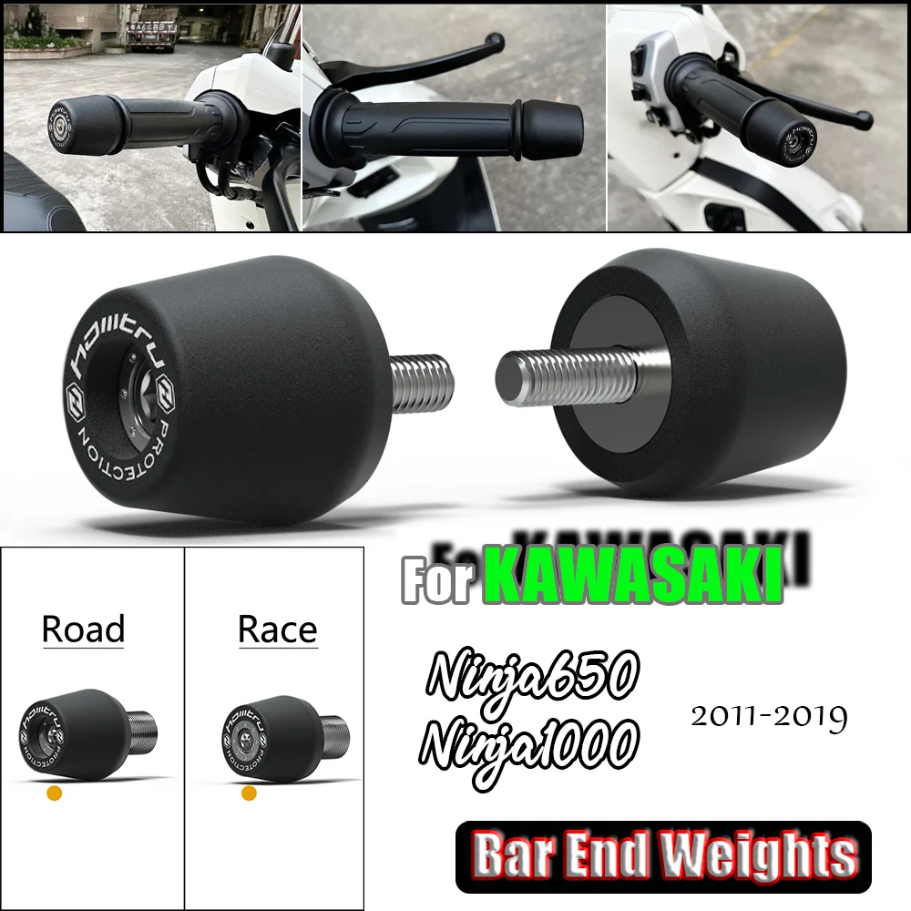 

For Kawasaki Ninja650 Ninja1000 Motorcycle Handlebar Grip End Handle Plug Weights Slider Plug Handle Bar End Weight Grips Cap