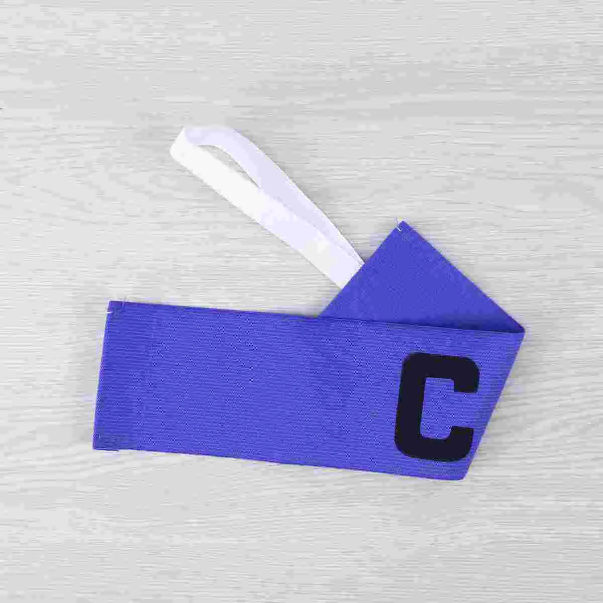 

Captain Armband Adjustable Ball Man Soccer with Pin Label Football Armbands Gear Child