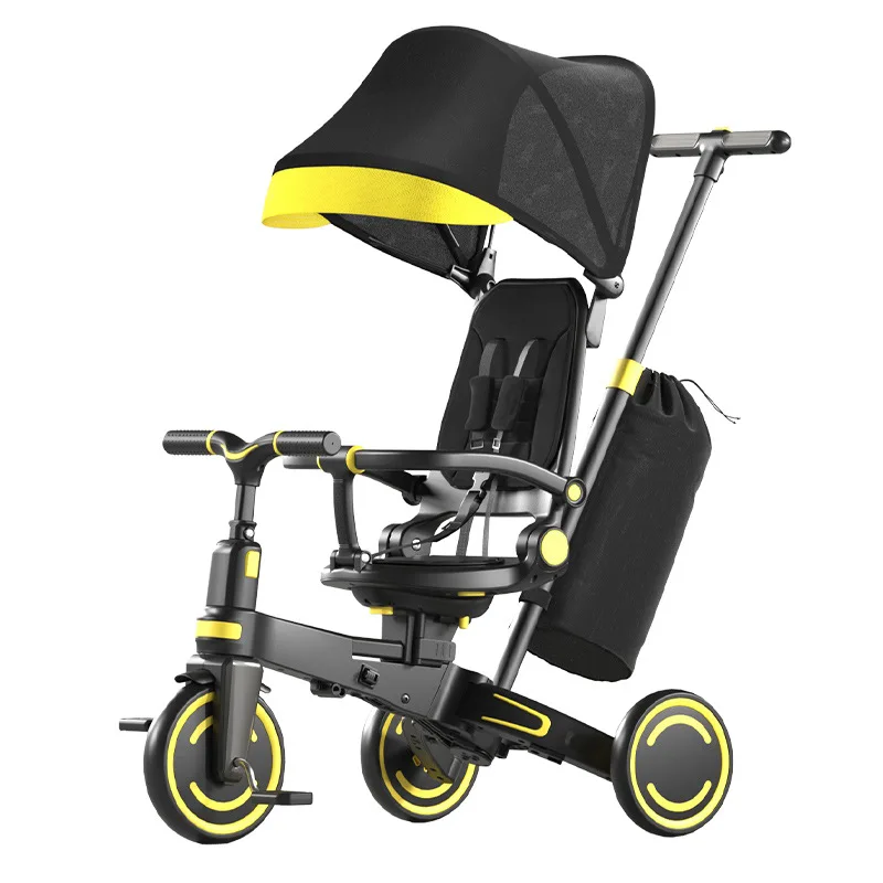 Children's Multi-functional Portable Baby Stroller Folding Baby Shade Pedal Tricycle Baby Bicycle