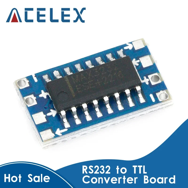 1pcs/lot mini RS232 MAX3232 Levels to TTL level converter board serial converter board Dropshipping