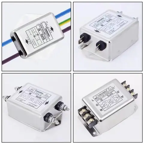 전원 EMI 필터 CW4L2-10A-T/S CW4L2-6A-T/S CW4L2-20A-T/S 단상 AC 115V / 250V 20A 50/60HZ